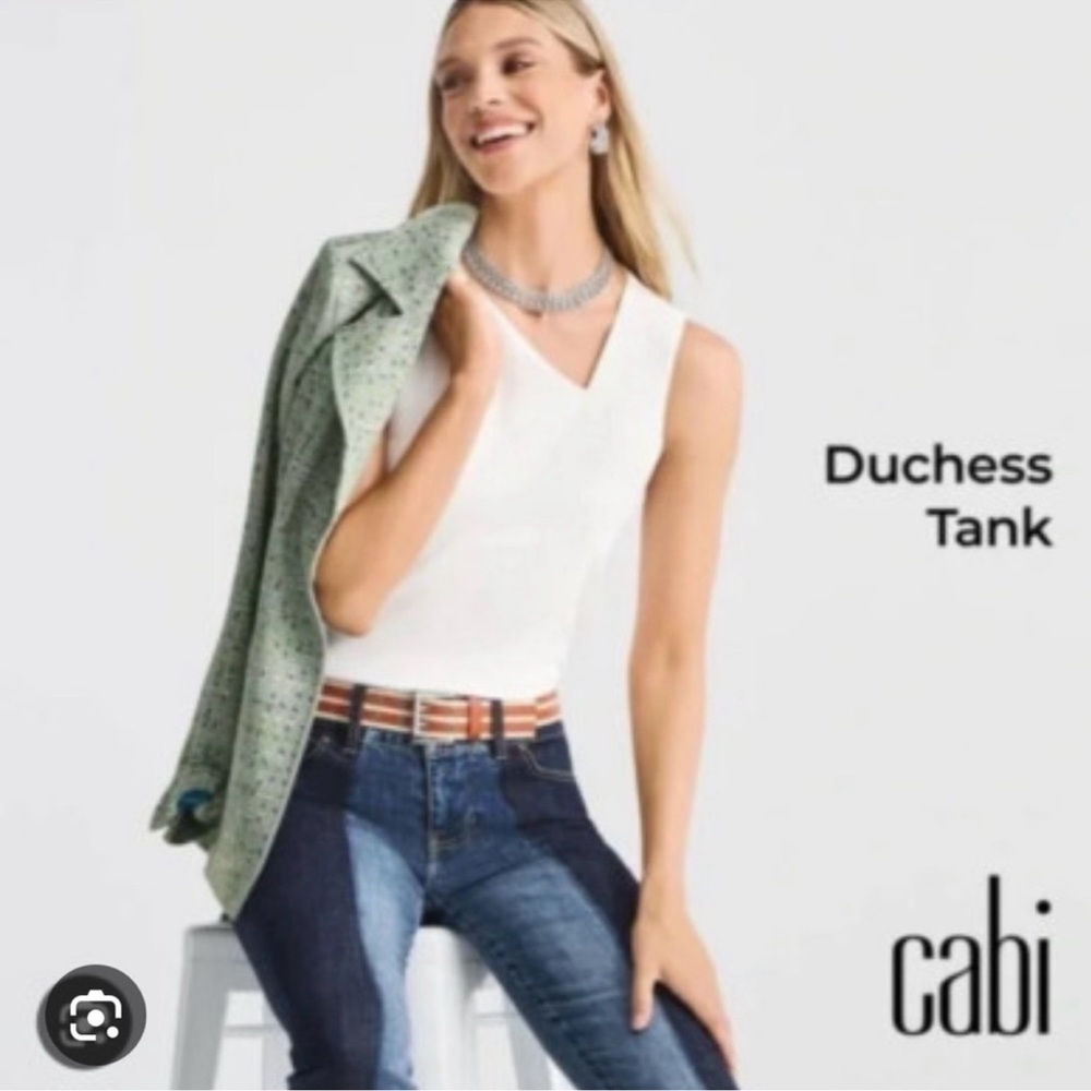 NWOT Cabi Duchess Tank Top. White. Size XL.